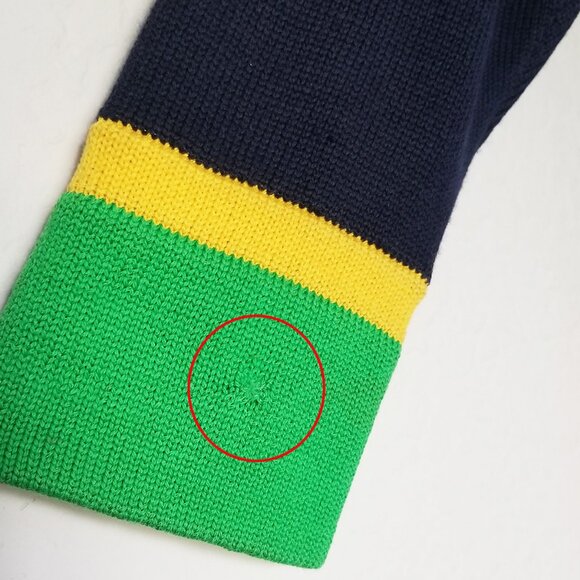 St. John Sportswear Santana Knit Colorblock Striped Tunic Mini Sweater Dress S - Picture 13 of 16